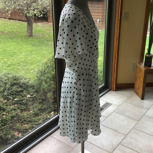 Express-Flutter Sleeve Fit & Flare Dress-NWT - Picture 2 of 7